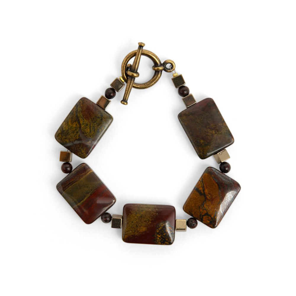 Glass Multi-Scarab Toggle Bracelet - Getty Museum Store