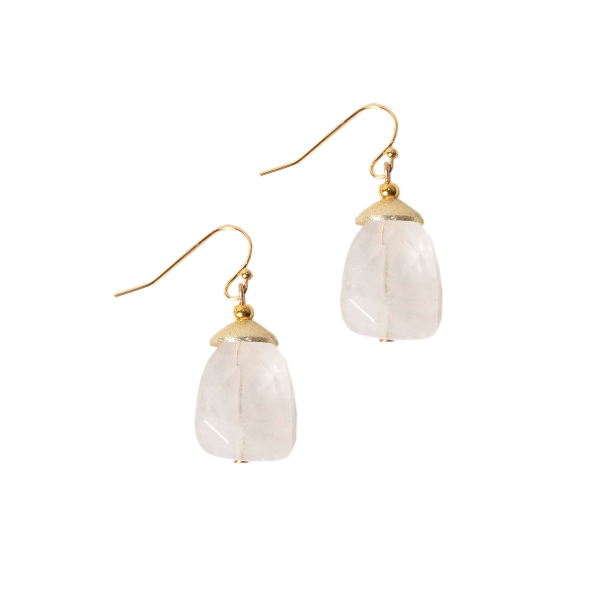 Rose Quartz Drop Earrings