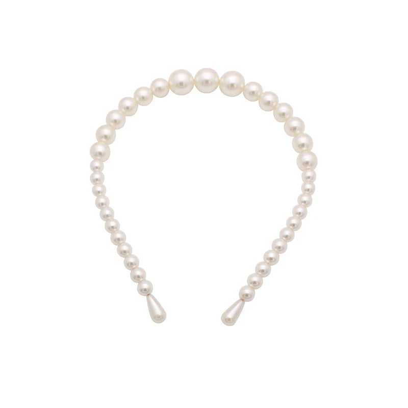 Pearl headband on a white background