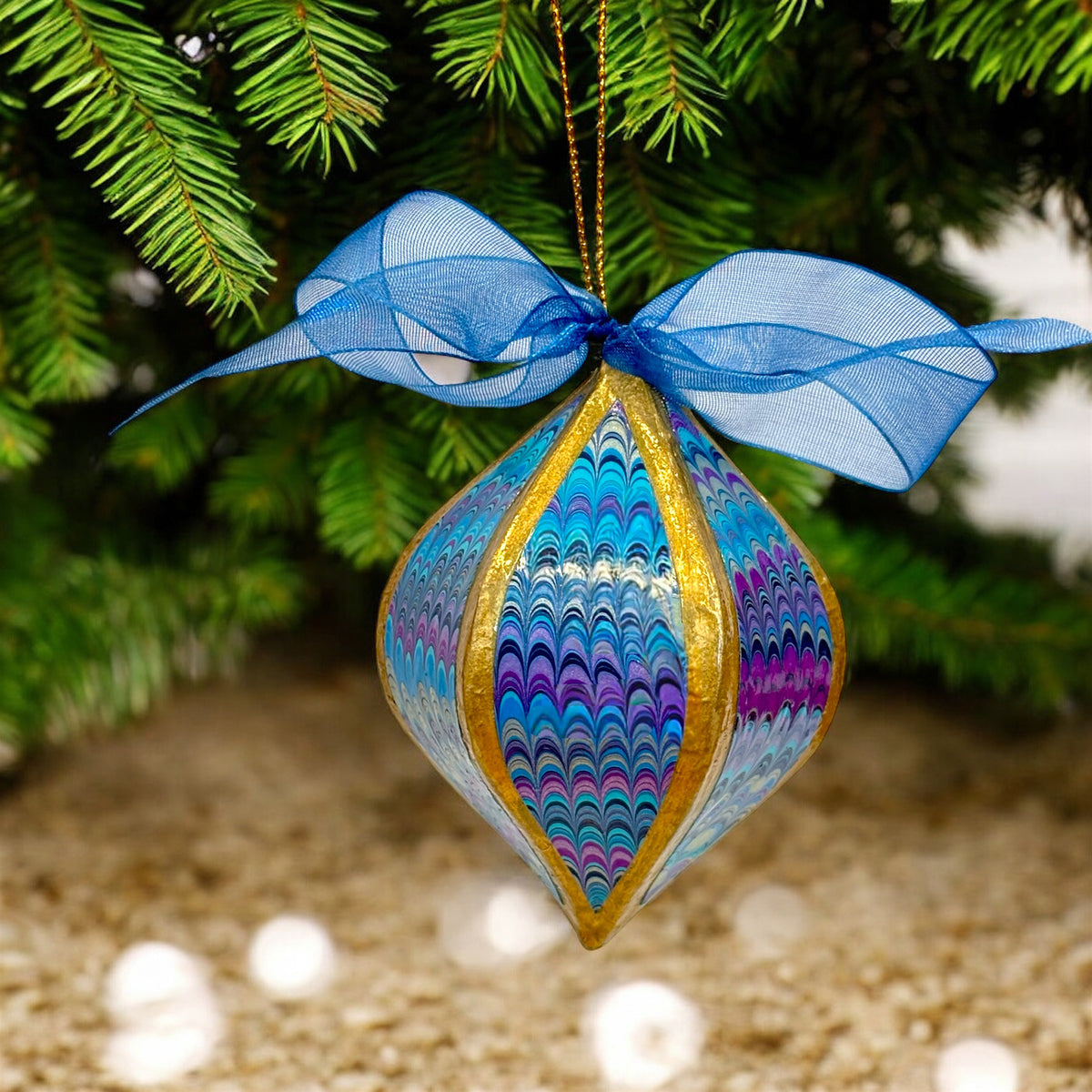 Marble Paper Ornament