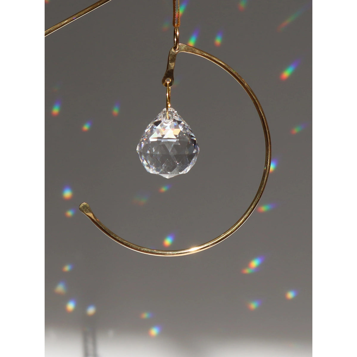Crystal Crescent Ornament