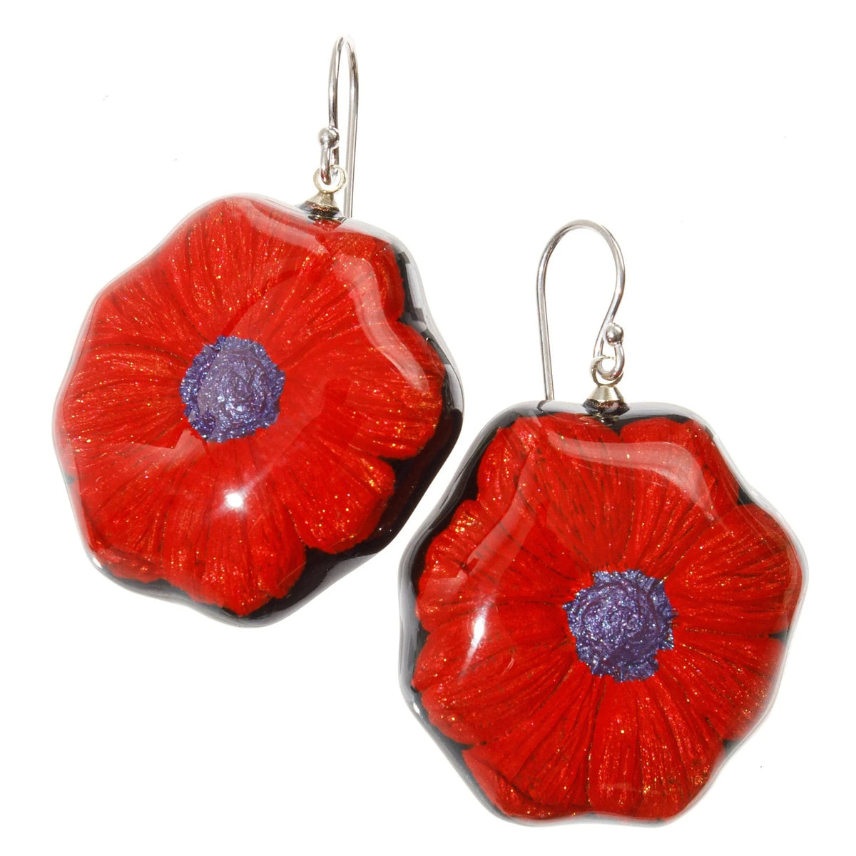Garland Earrings - Red