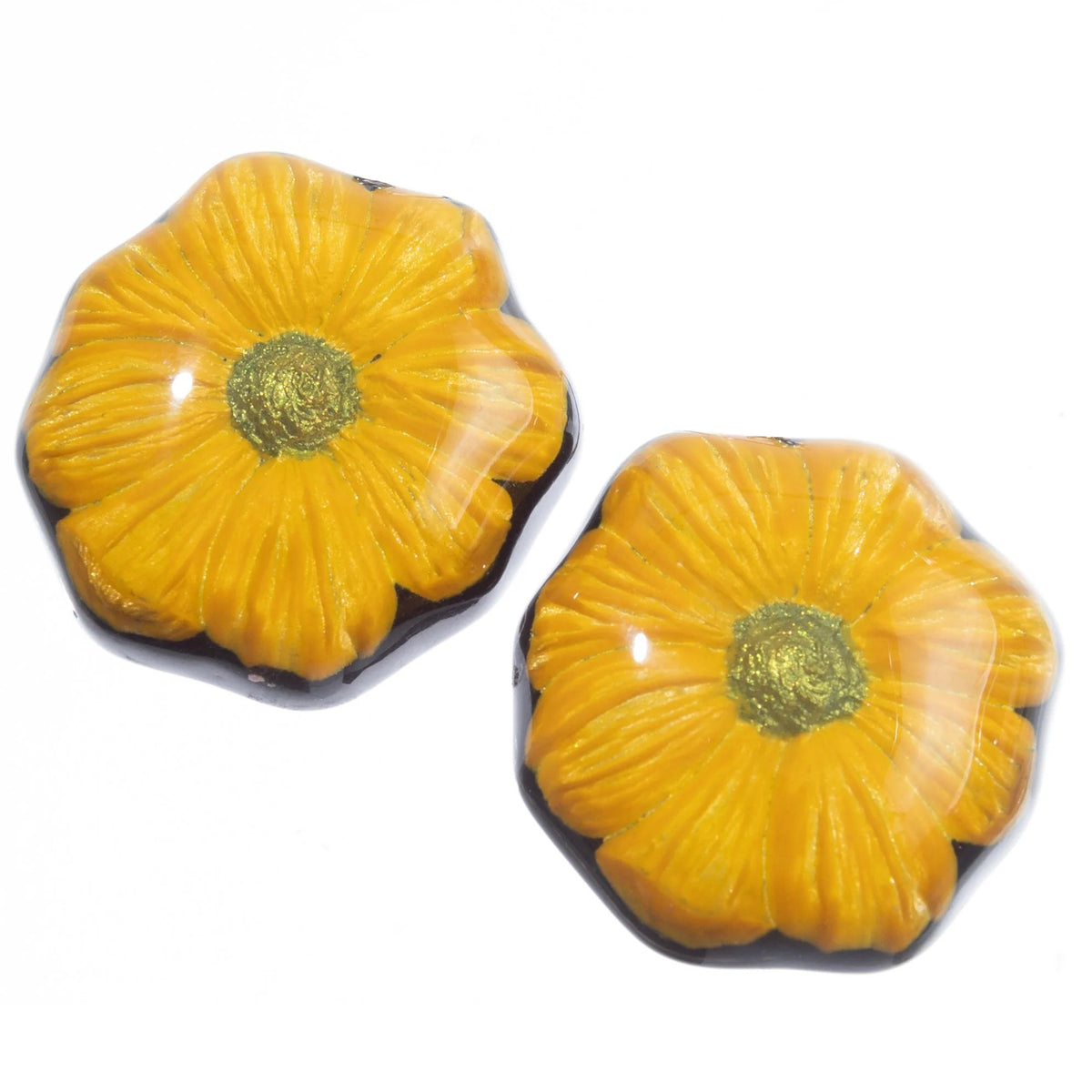 Garland Clip-On Earrings - Yellow