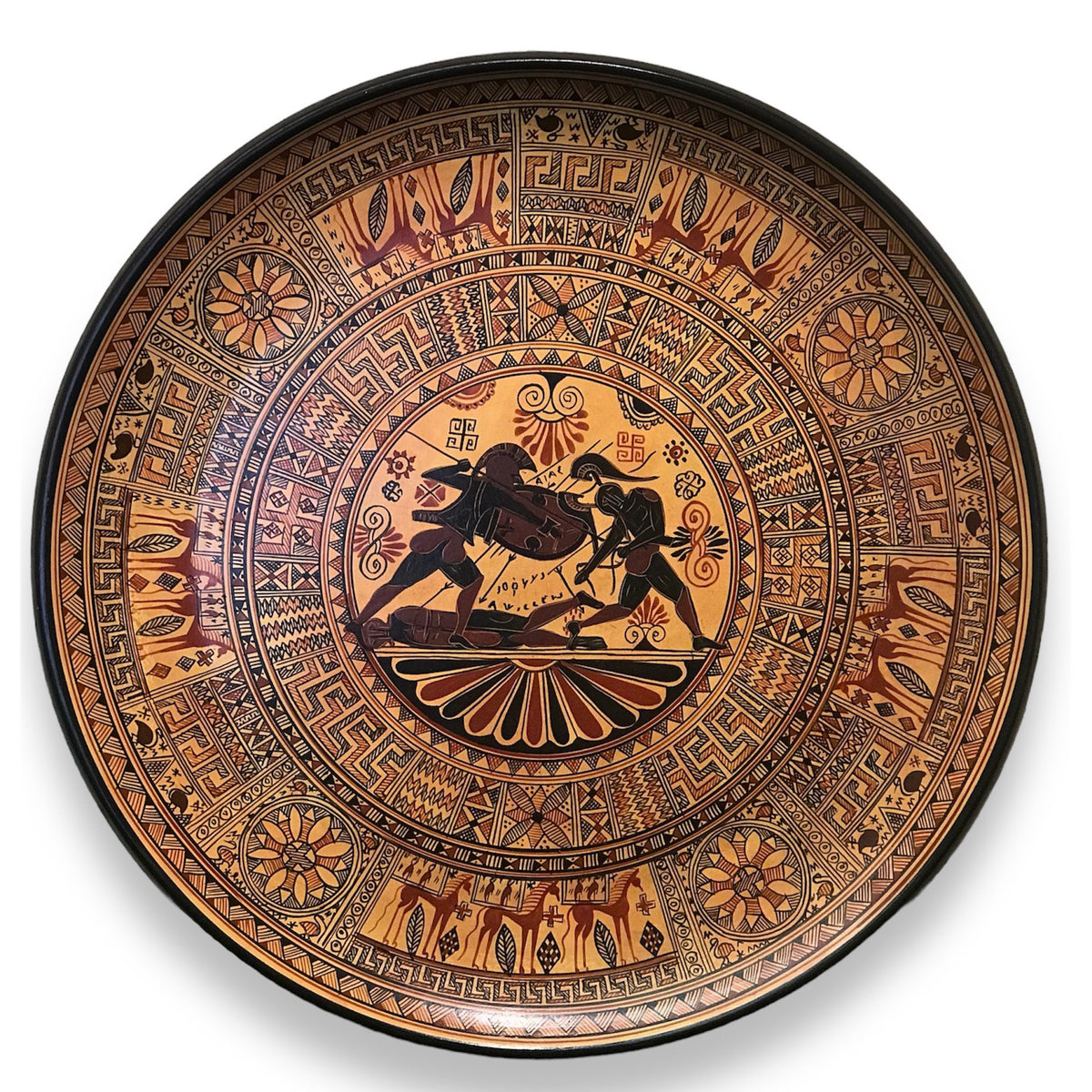 Greek Plate - The Fate of Achilles
