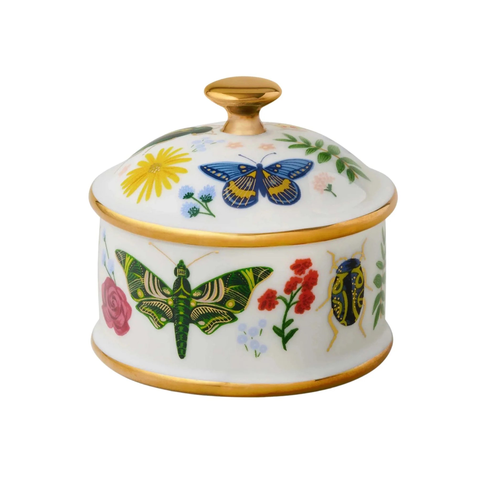 Curio Round Porcelain Box Curio Round Porcelain Box