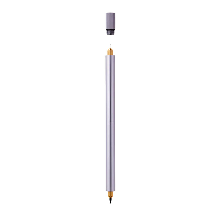 Pen with a cap on a white background