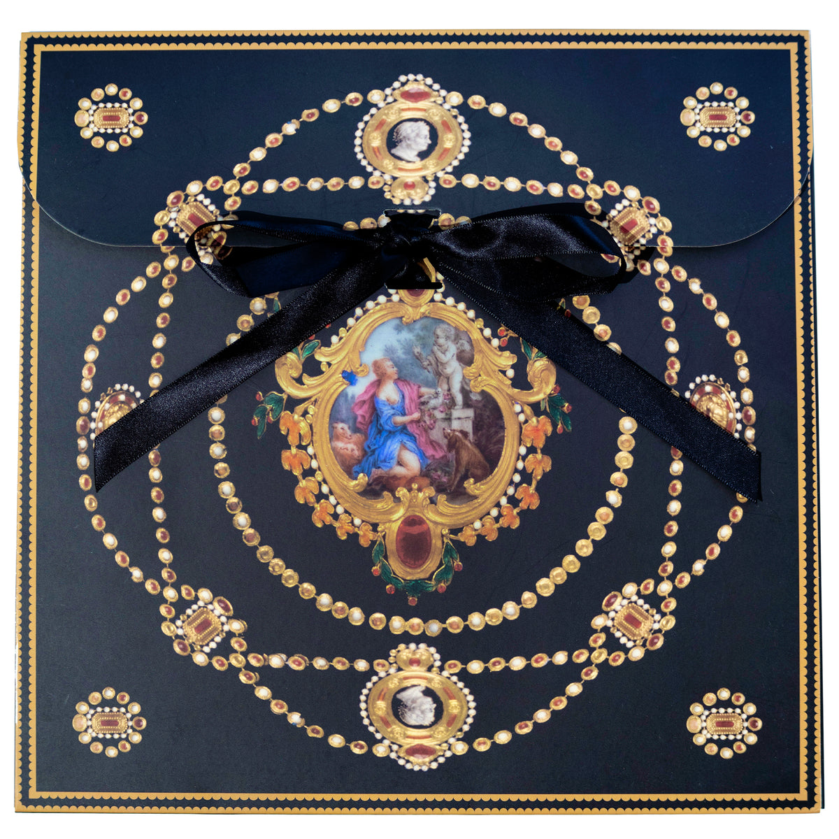 Porcelain Jewels Collection Silk Scarf