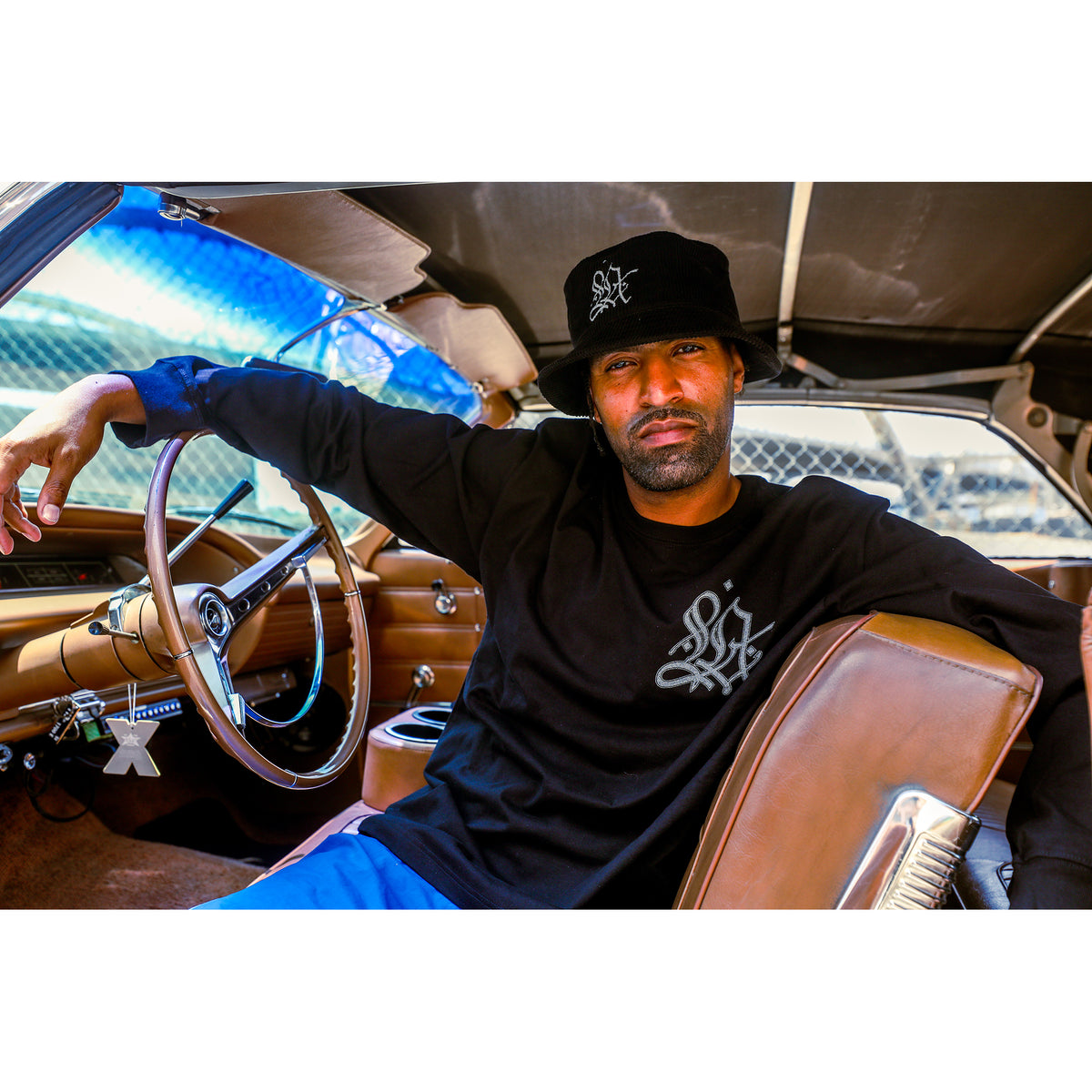 L.A. Graffiti Black Book Corduroy Bucket Hat