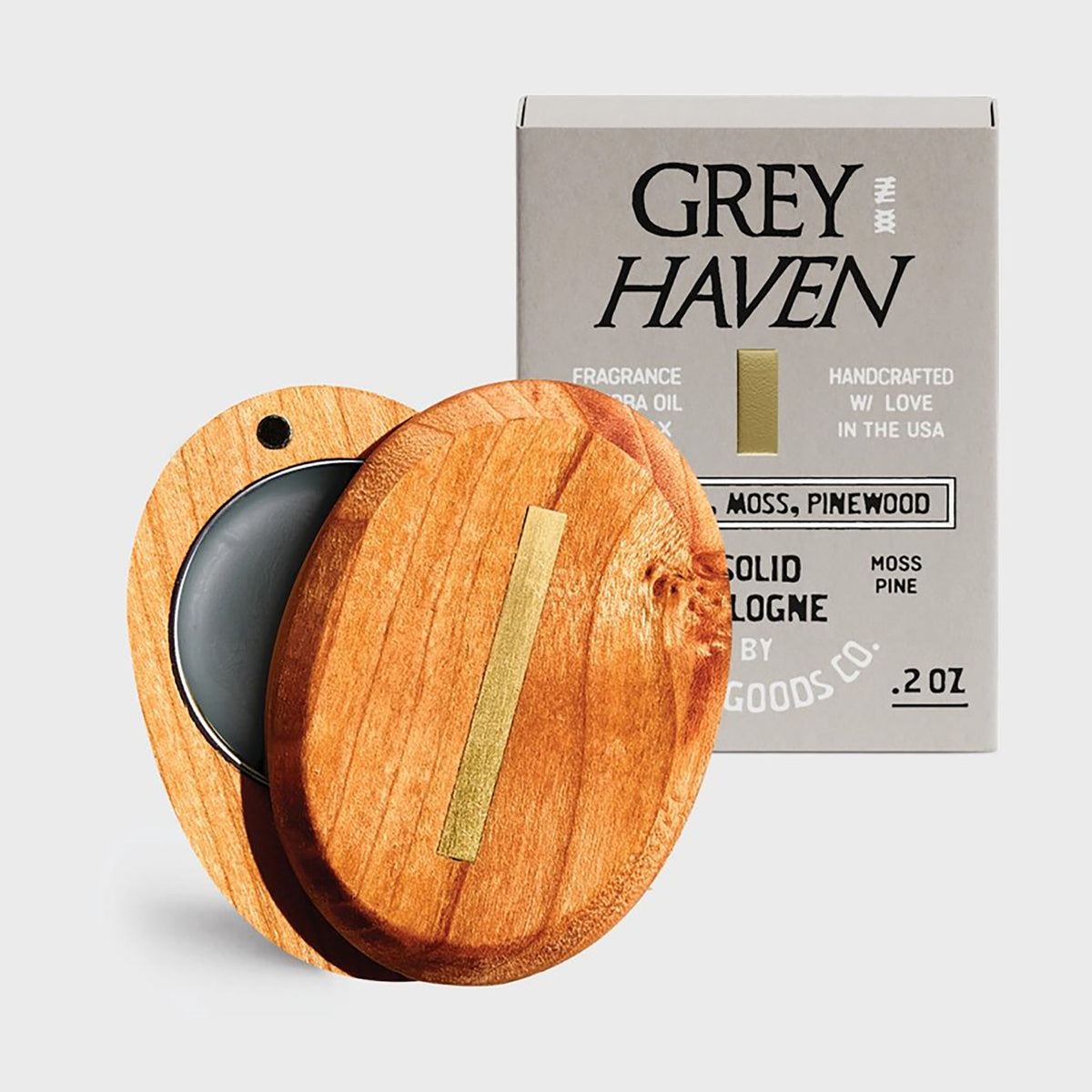 Greyhaven Solid Cologne - Pine, Moss &amp; Ocean