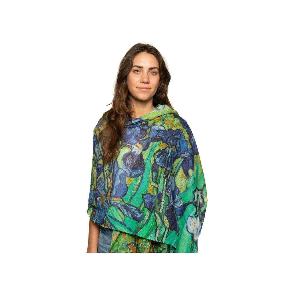 Van Gogh Irises Cotton Scarf - Getty Museum Store