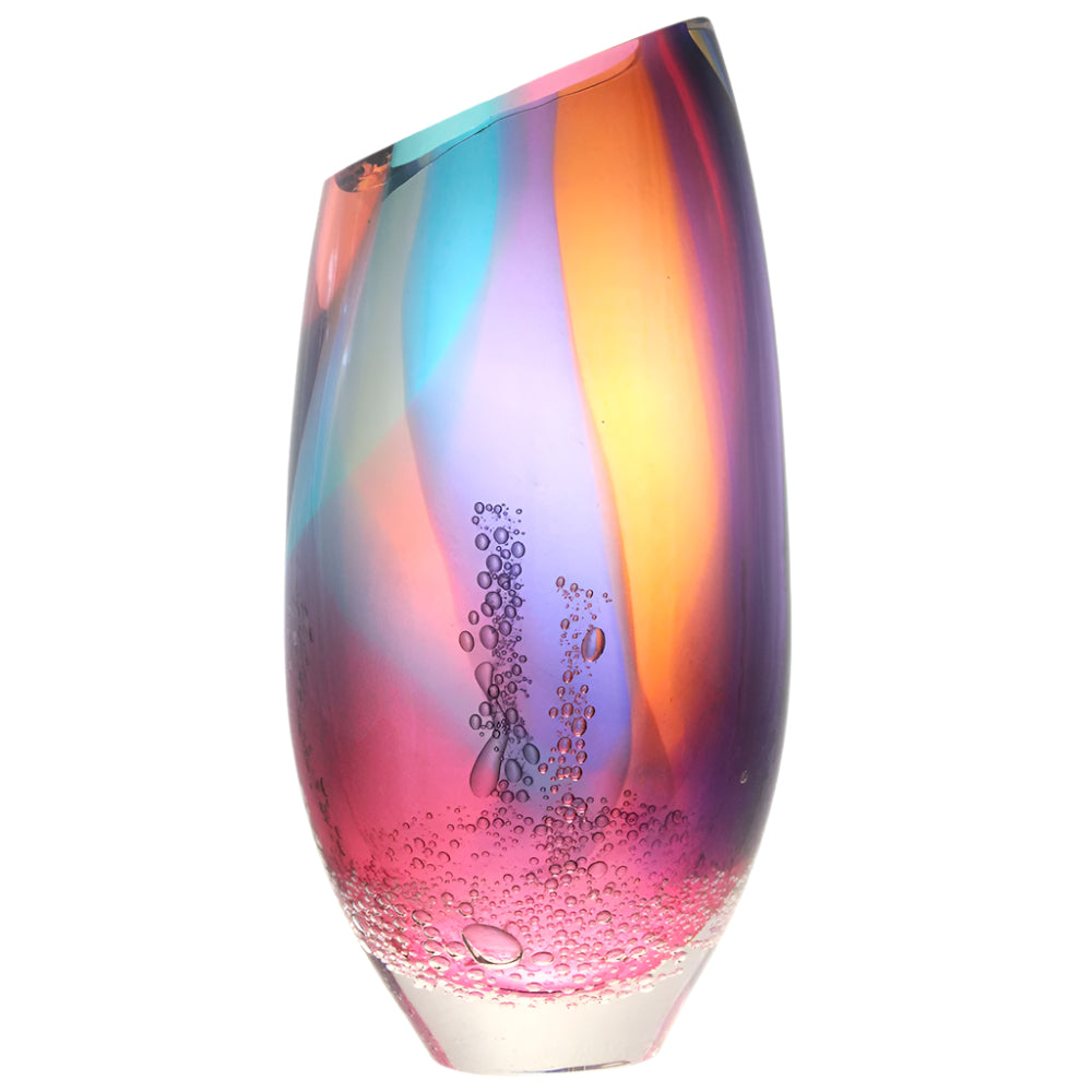 Flattened Open Mouth Vase – Aurora