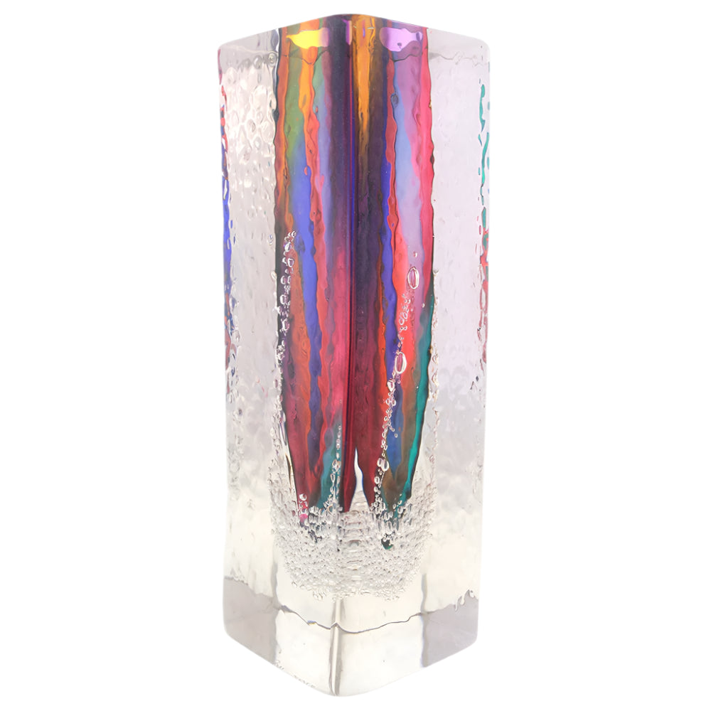 Heavy Flat Square Vase – Aurora