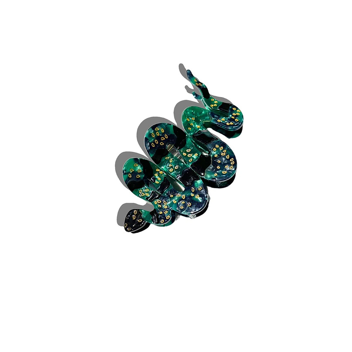 Hand-Painted Snake Hair Clip