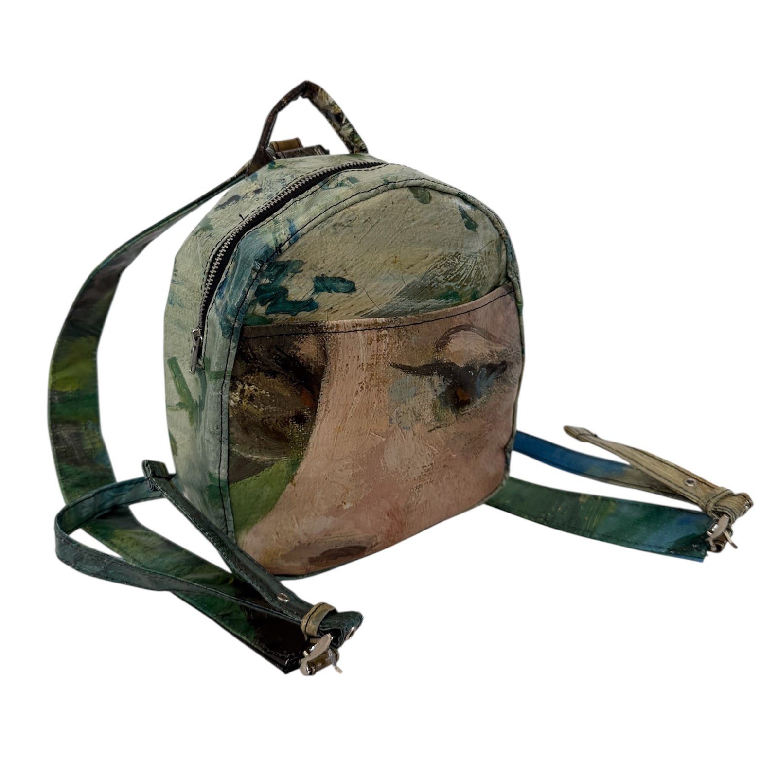 Backpack on a white background