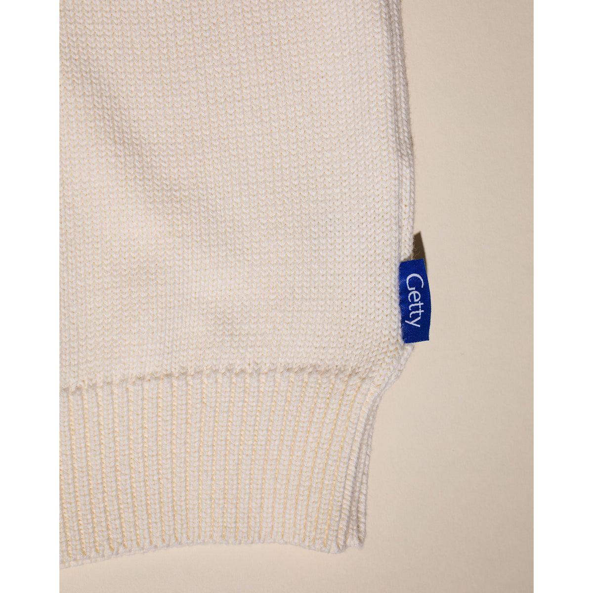 Witte Marvelje Knitted Embroidery Crewneck - Cream
