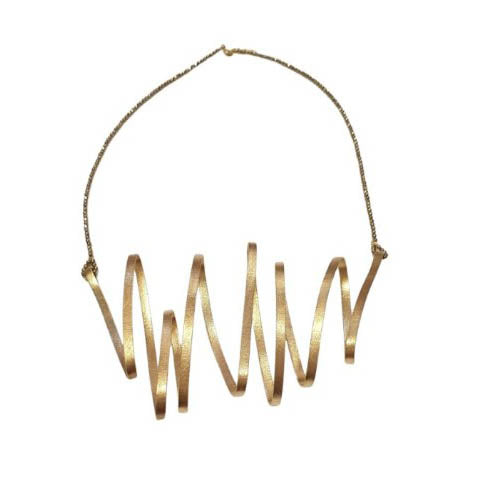 Wavy Ribbon Necklace