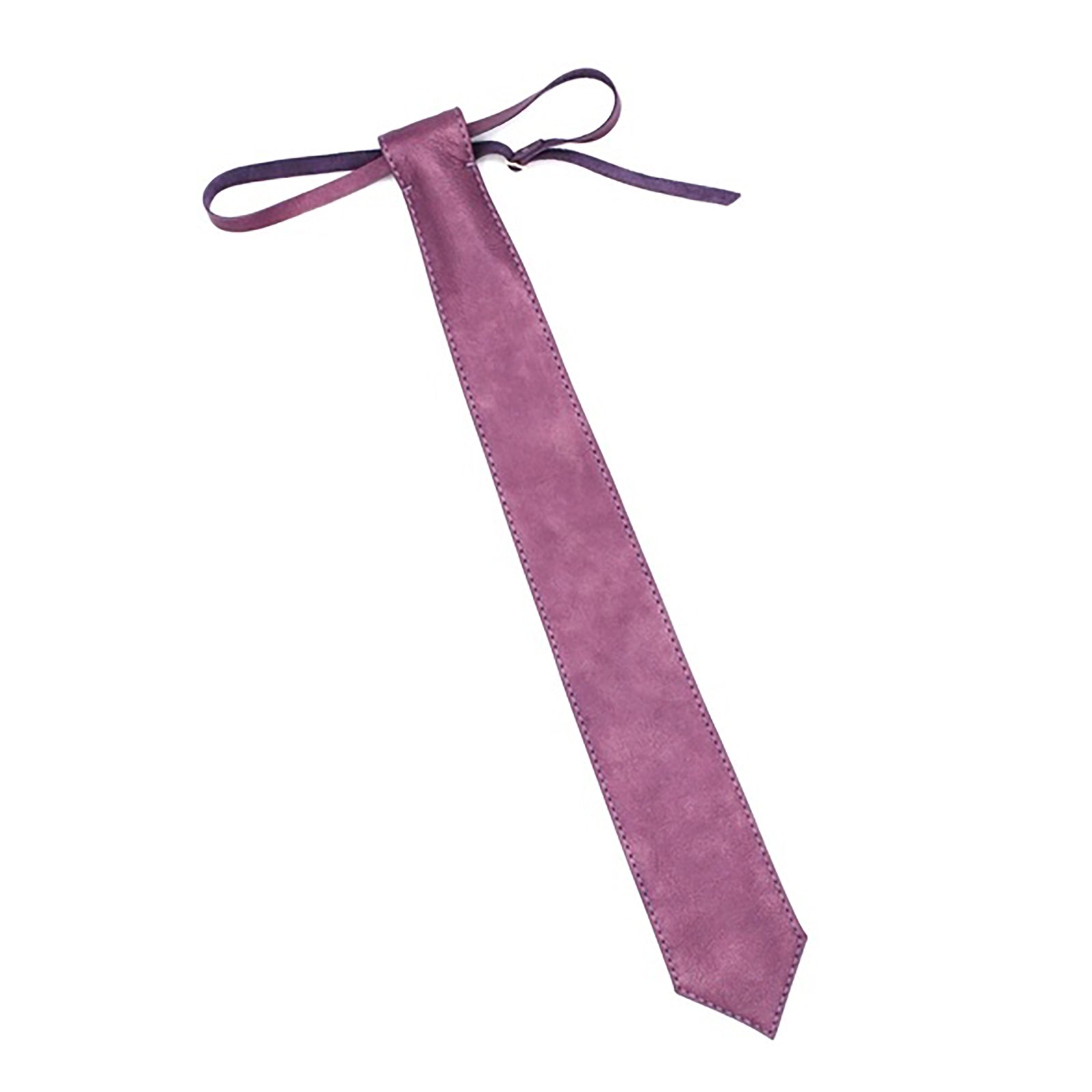 Pink/purple tie on a white background