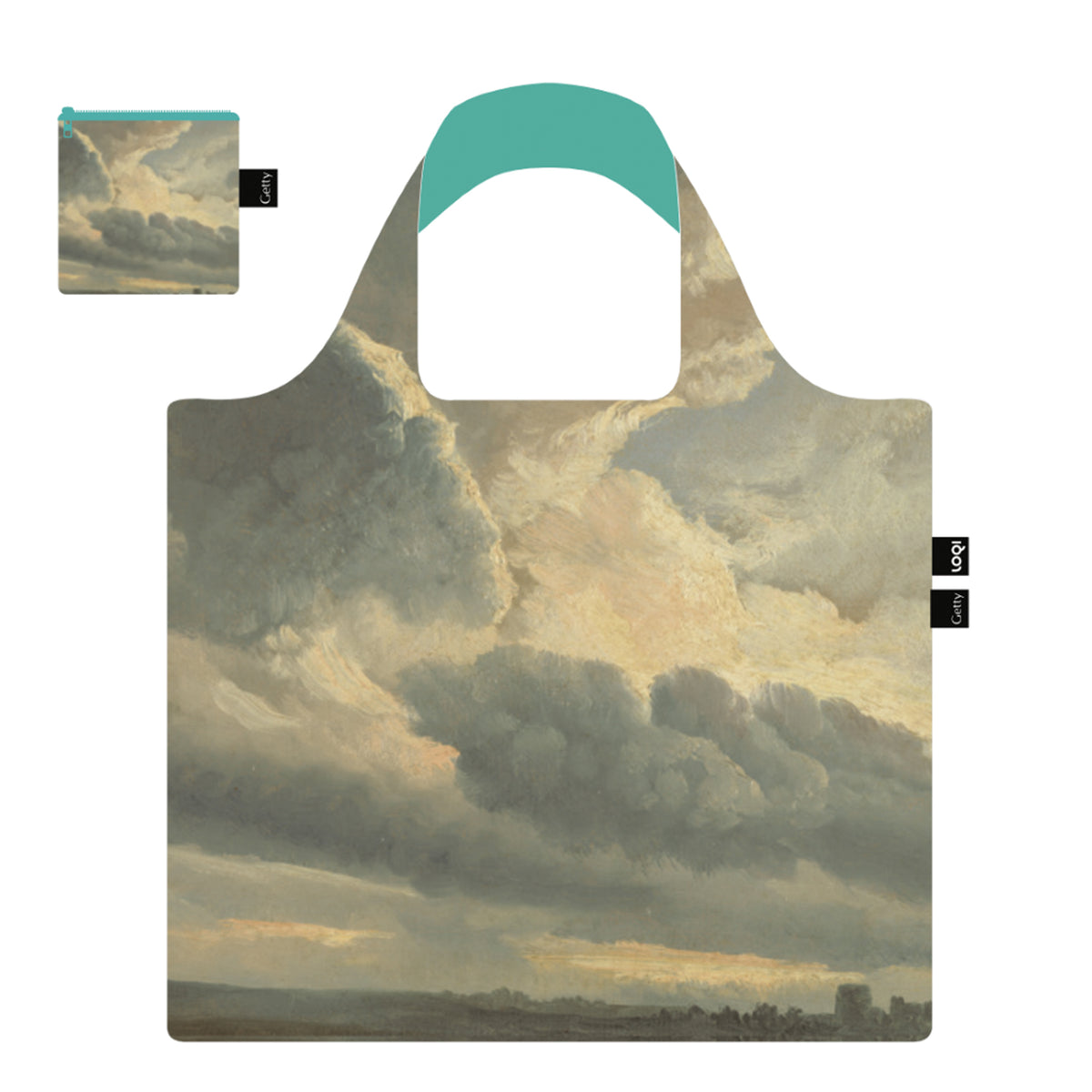 Tote Bag - Denis - Study of Clouds with a Sunset Near Rome