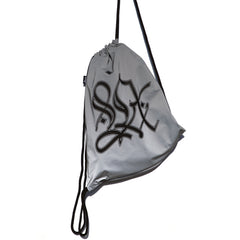 L.A. Graffiti Black Book Reflective Reversible Tote Bag / Backpack