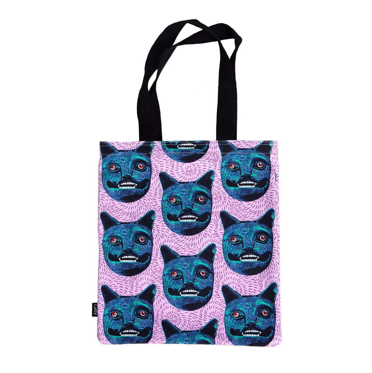 Purrquoise Cotton Tote Bag