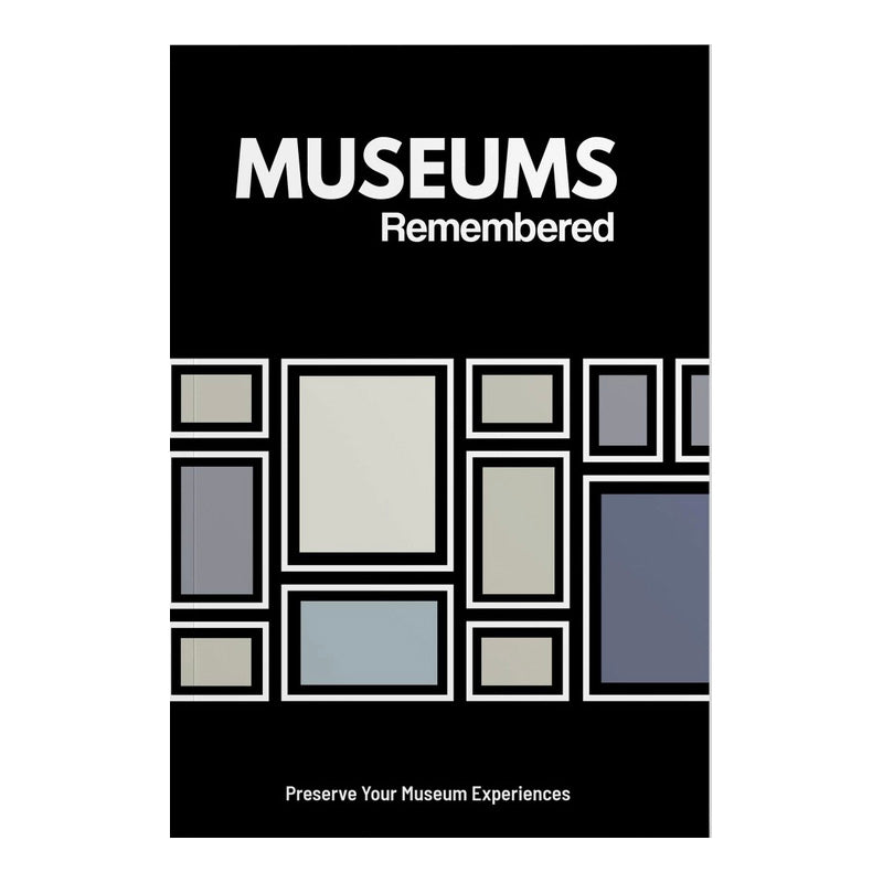 Museums Remembered Journal with abstract cover design 