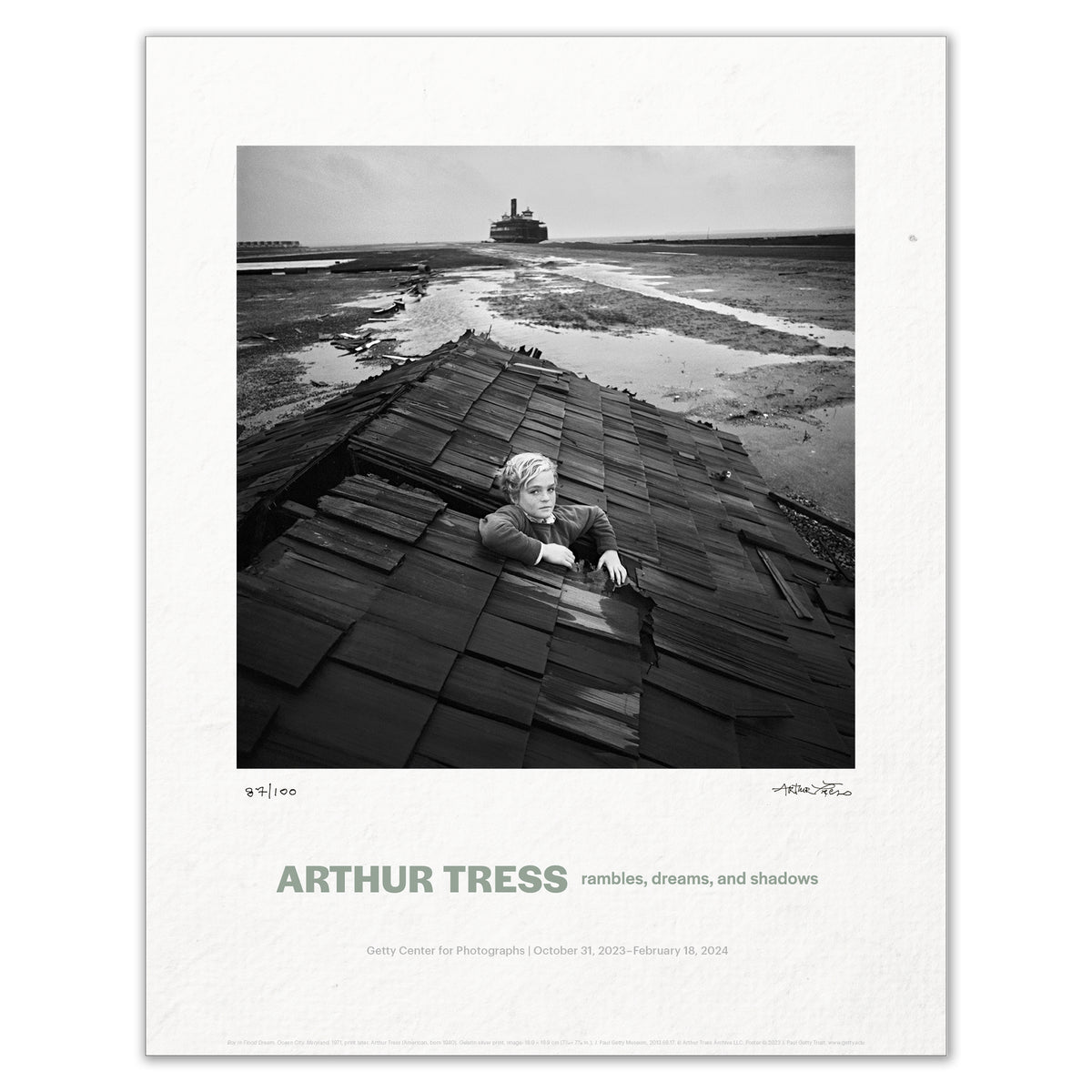 Limited Edition Arthur Tress: Rambles, Dreams, and Shadows Signed Exhibition Poster