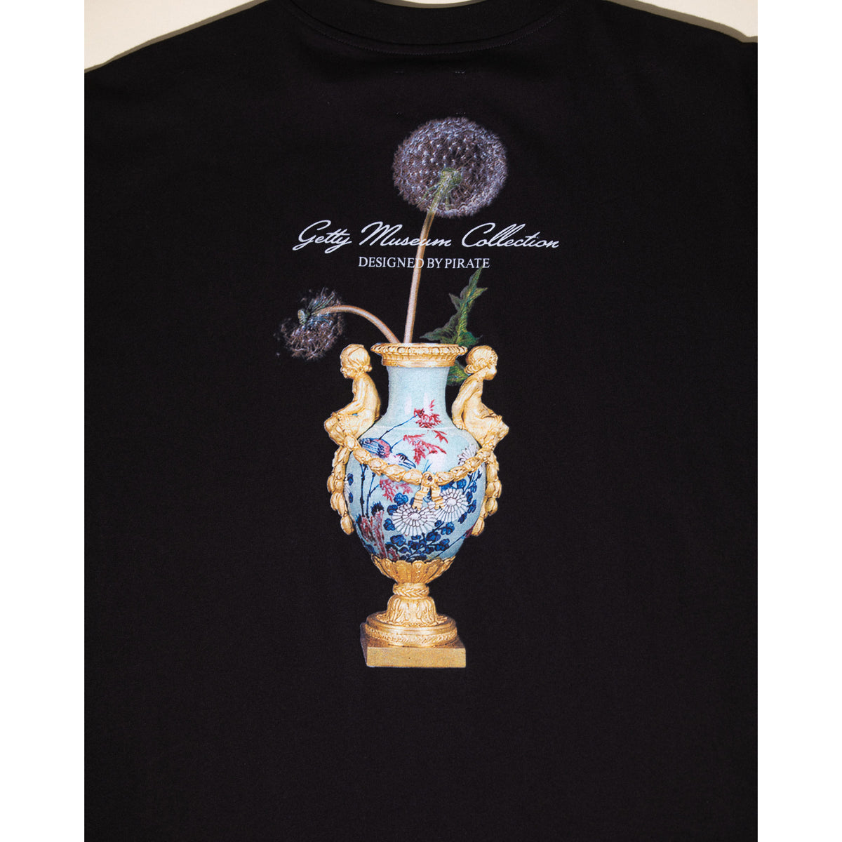 Dandelion Vase Graphic Tee - Black