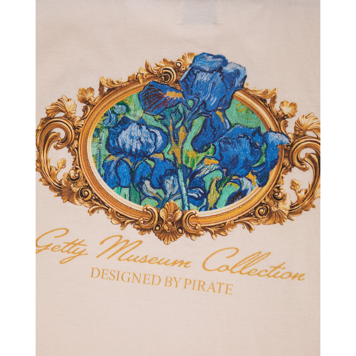 Van Gogh Irises Graphic Tee - Cream