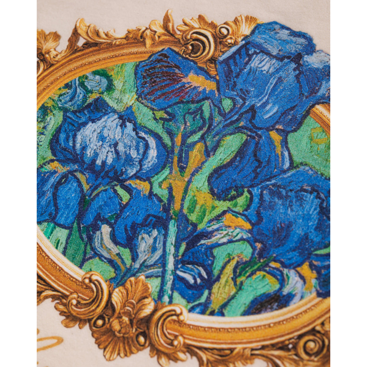 Van Gogh Irises Graphic Tee - Cream