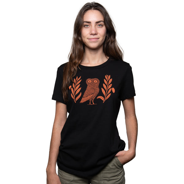 Athena Owl Fitted T-shirt - Getty Museum Store