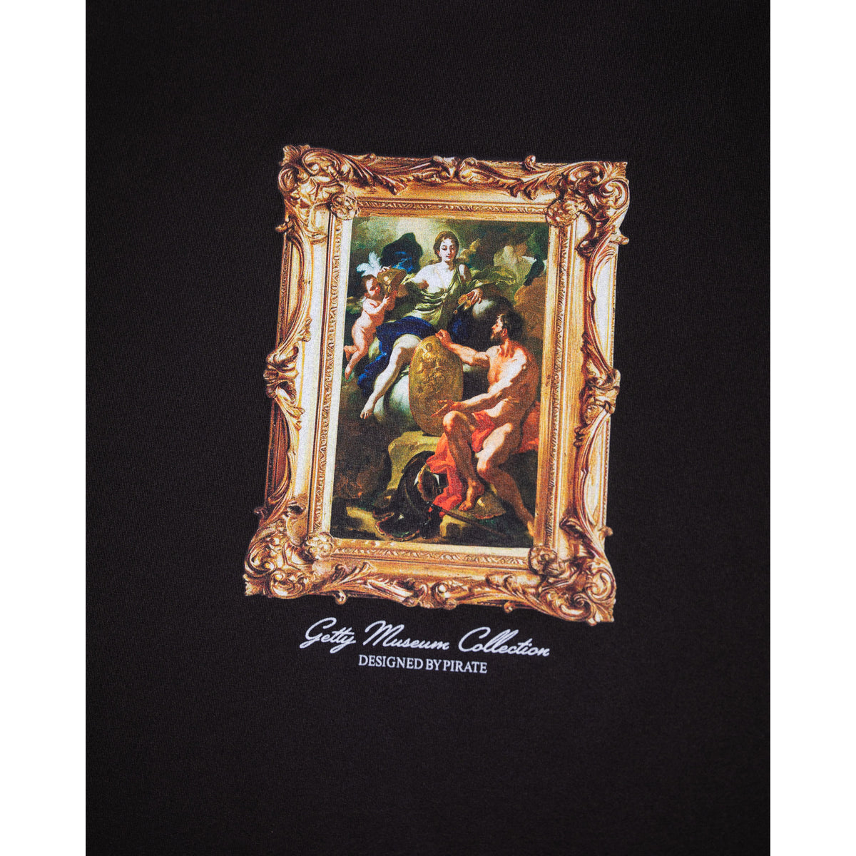 Venus at the Forge of Vulcan Framed Graphic Tee - Black