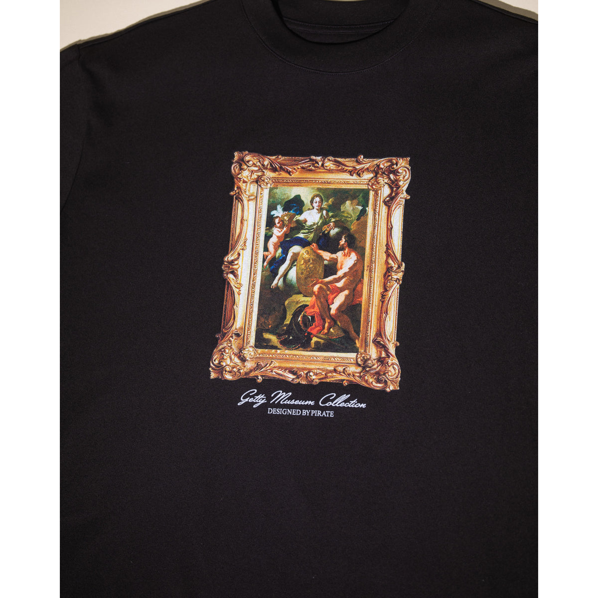 Venus at the Forge of Vulcan Framed Graphic Tee - Black
