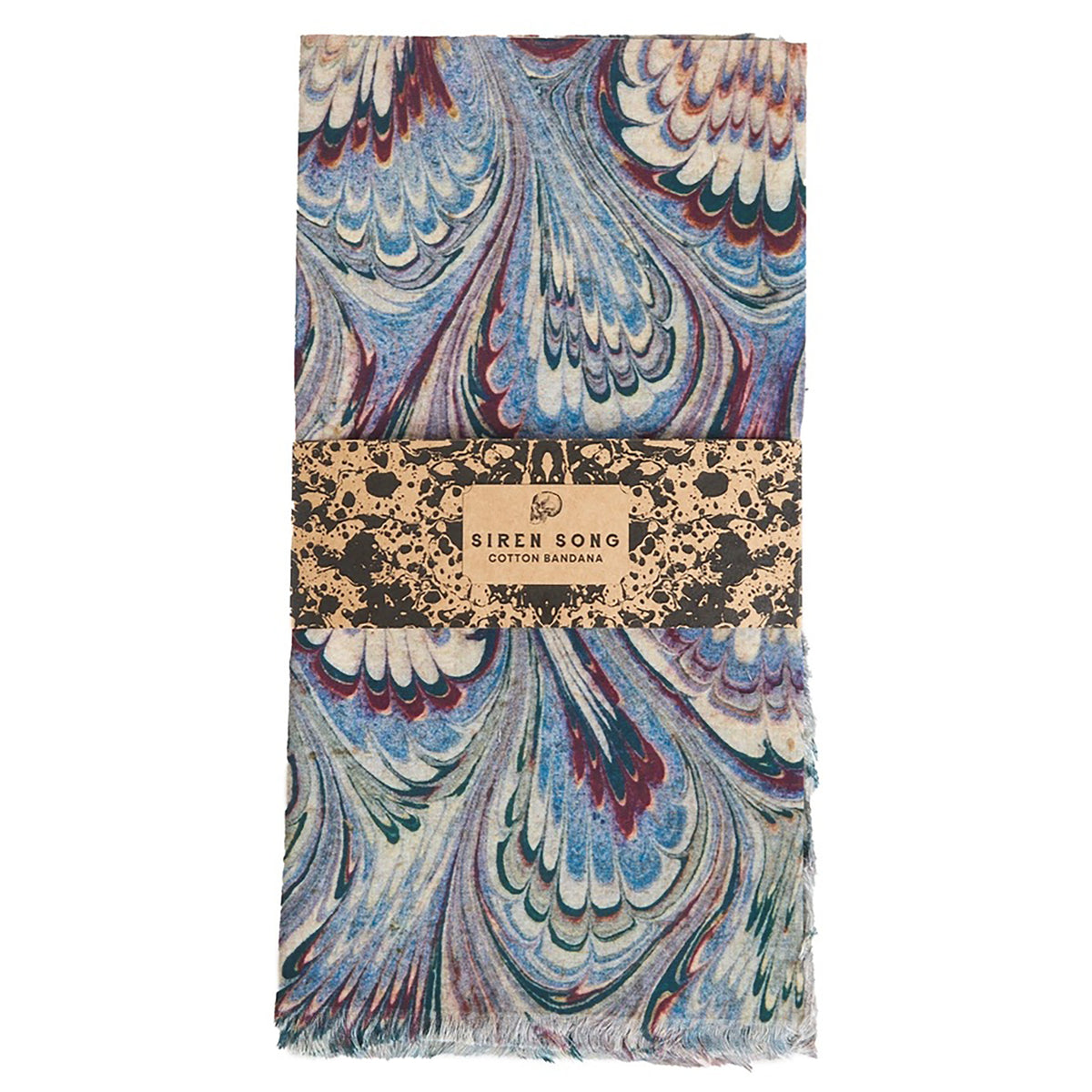 Marbled Cotton Voile Bandana