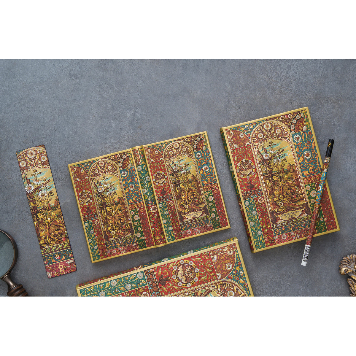 Mini Lined Hardcover Journal - Viennese Fruit