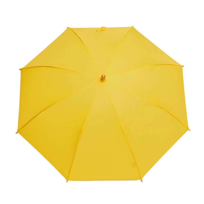 Yellow umbrella on a white background