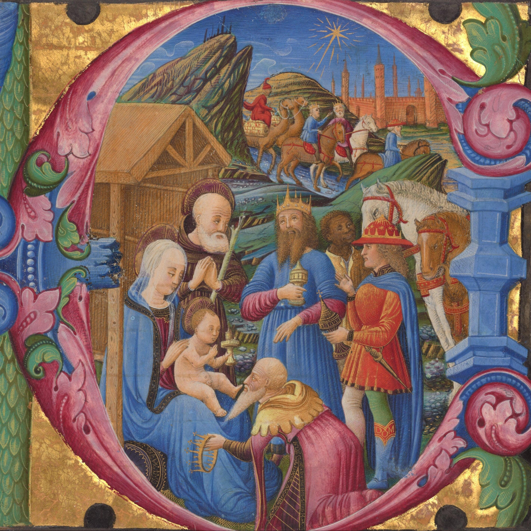 Cutting from a choir book by Franco dei Russi