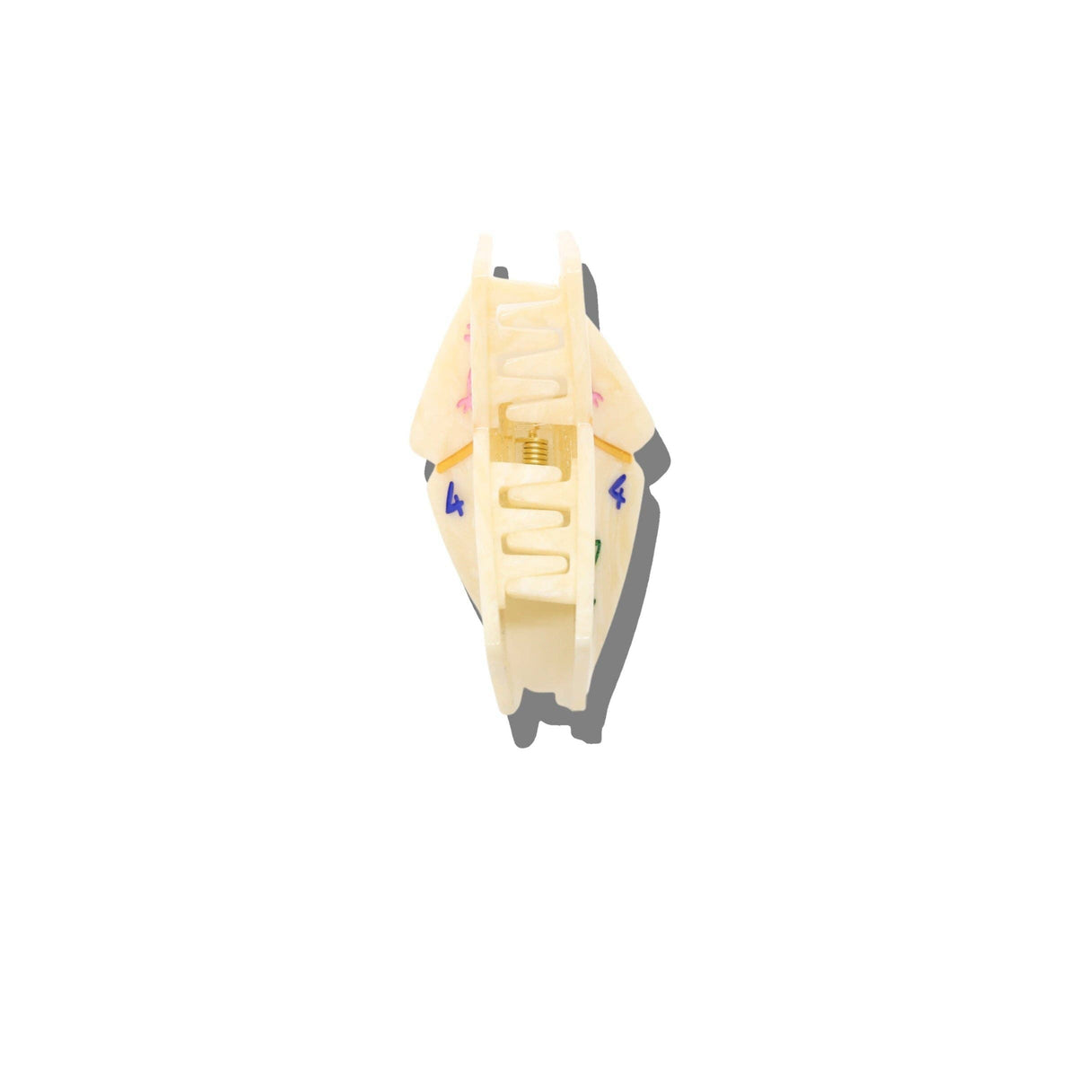 White plastic component on a white background