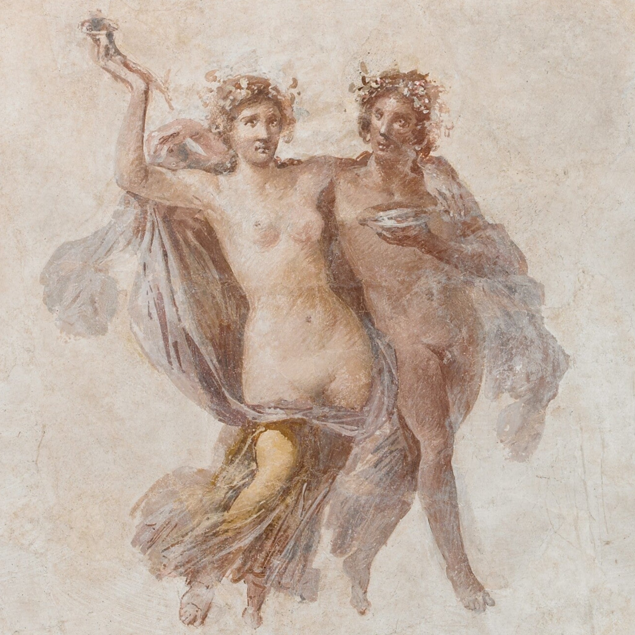 Fresco Panel Depicting Dionysos and Ariadne A.D. 1–79