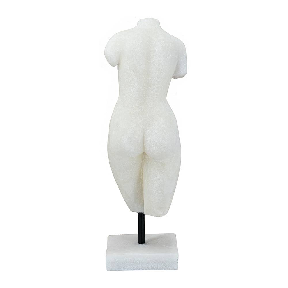 Back of nude female sculpture
