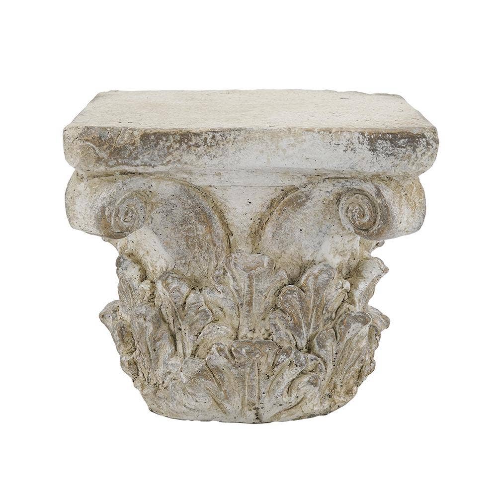 Decorative pedestal on white background 