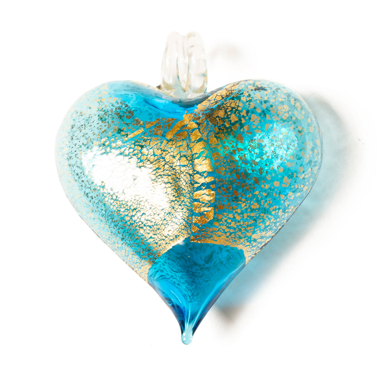 Handblown Murano Glass Heart Ornament