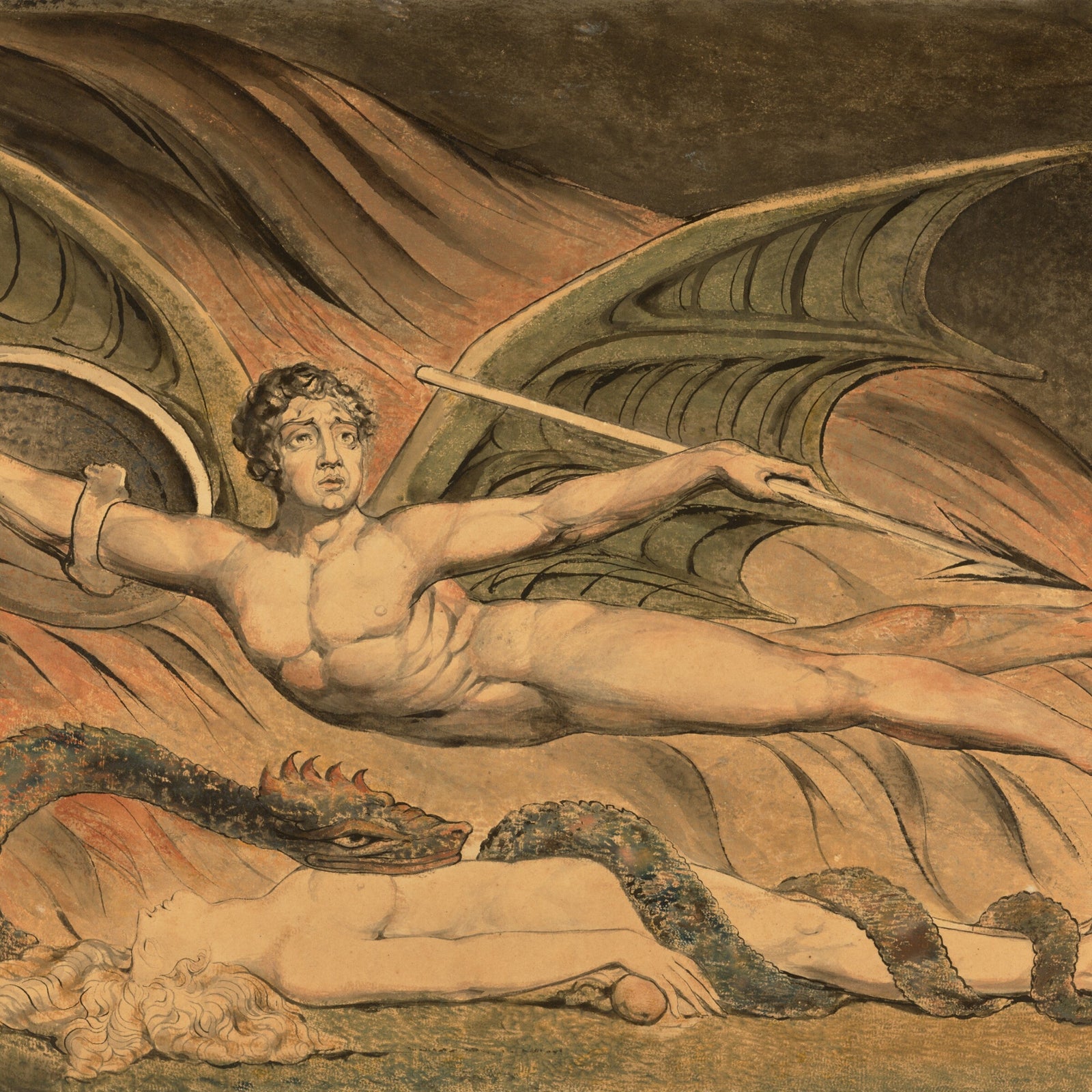 Satan Exulting over Eve by William Blake