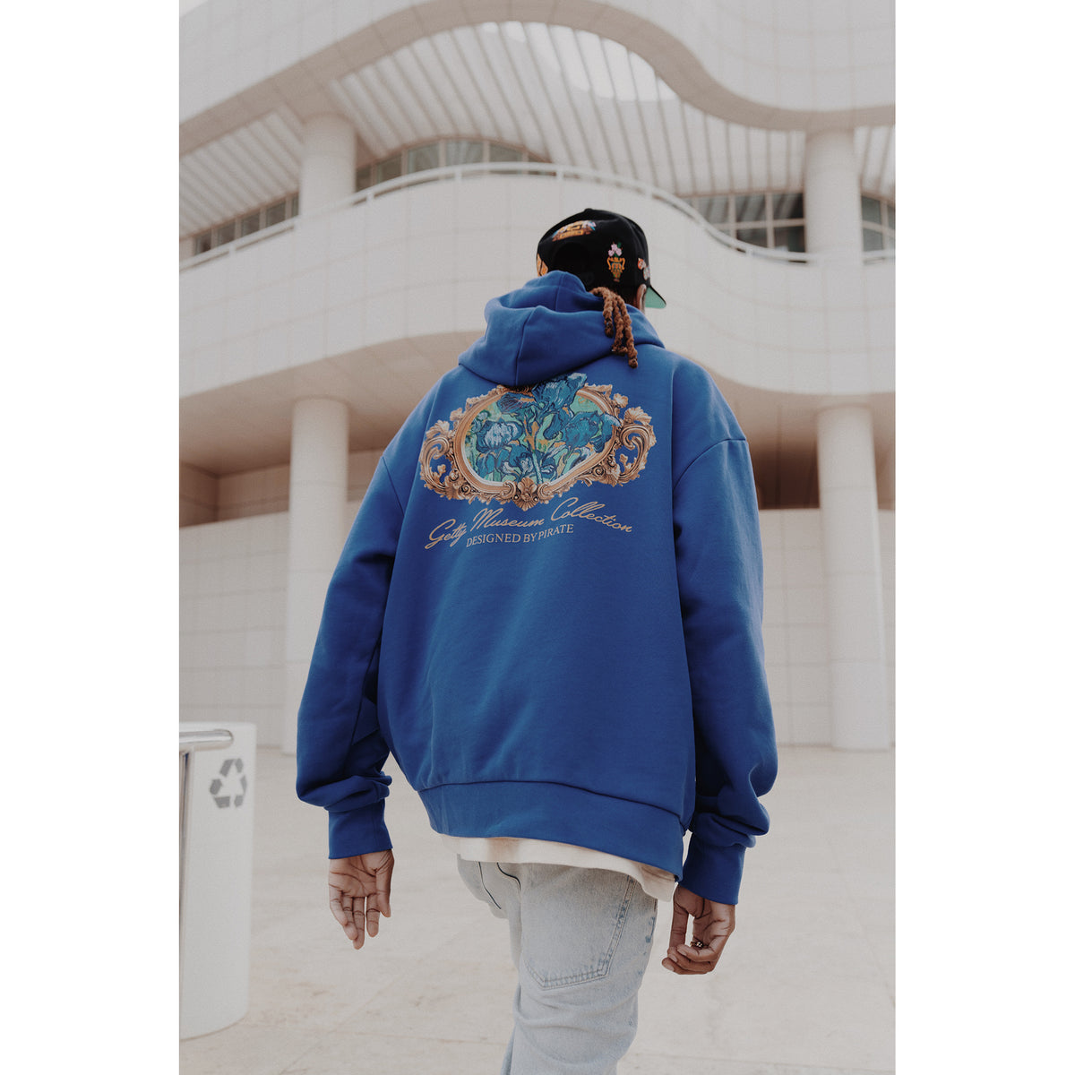 Van Gogh Irises Hoodie - Royal