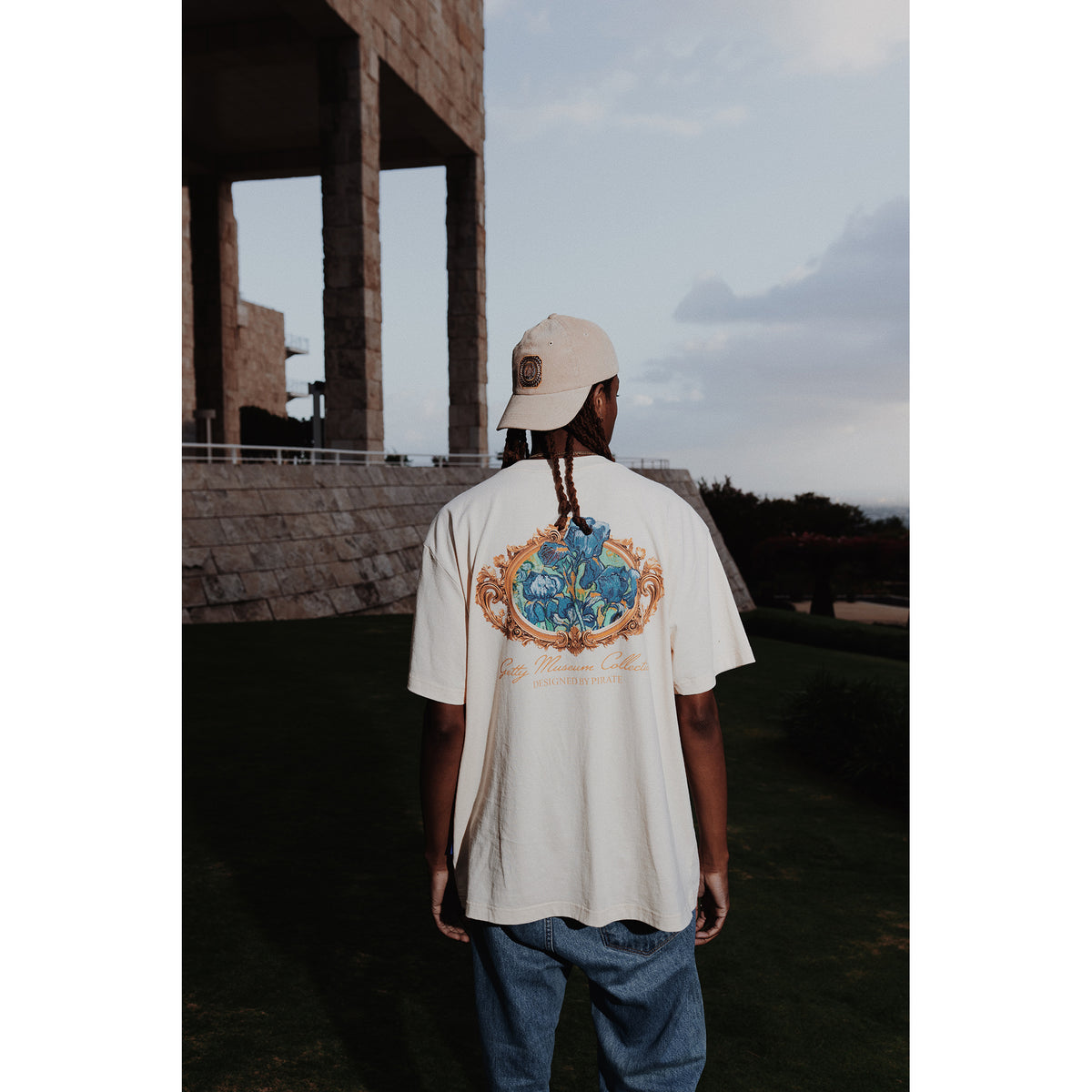 Van Gogh Irises Graphic Tee - Cream