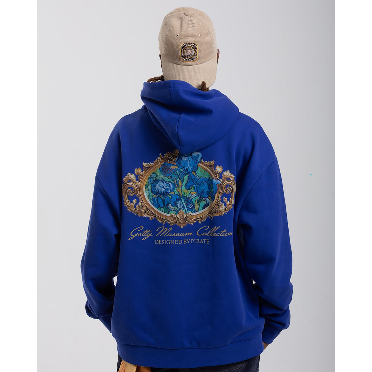Van Gogh Irises Hoodie - Royal