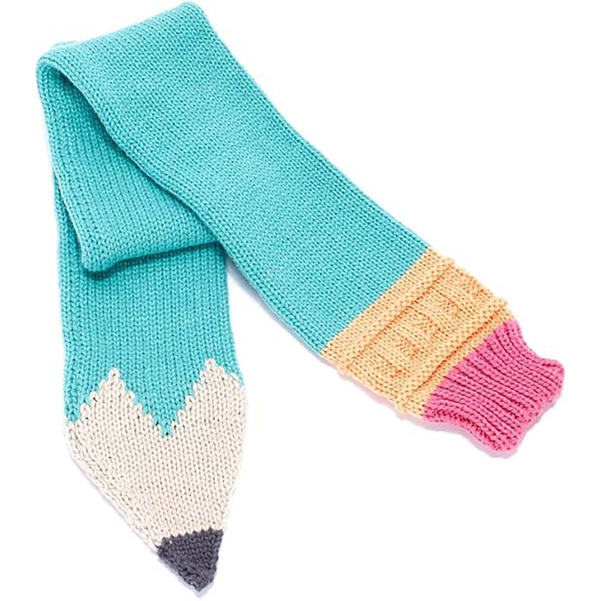 Knitted Pencil Scarf - Green