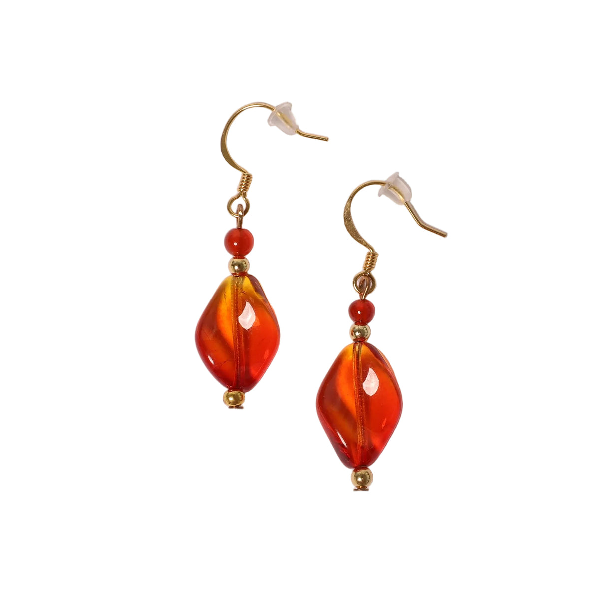Twisted Glass Earrings