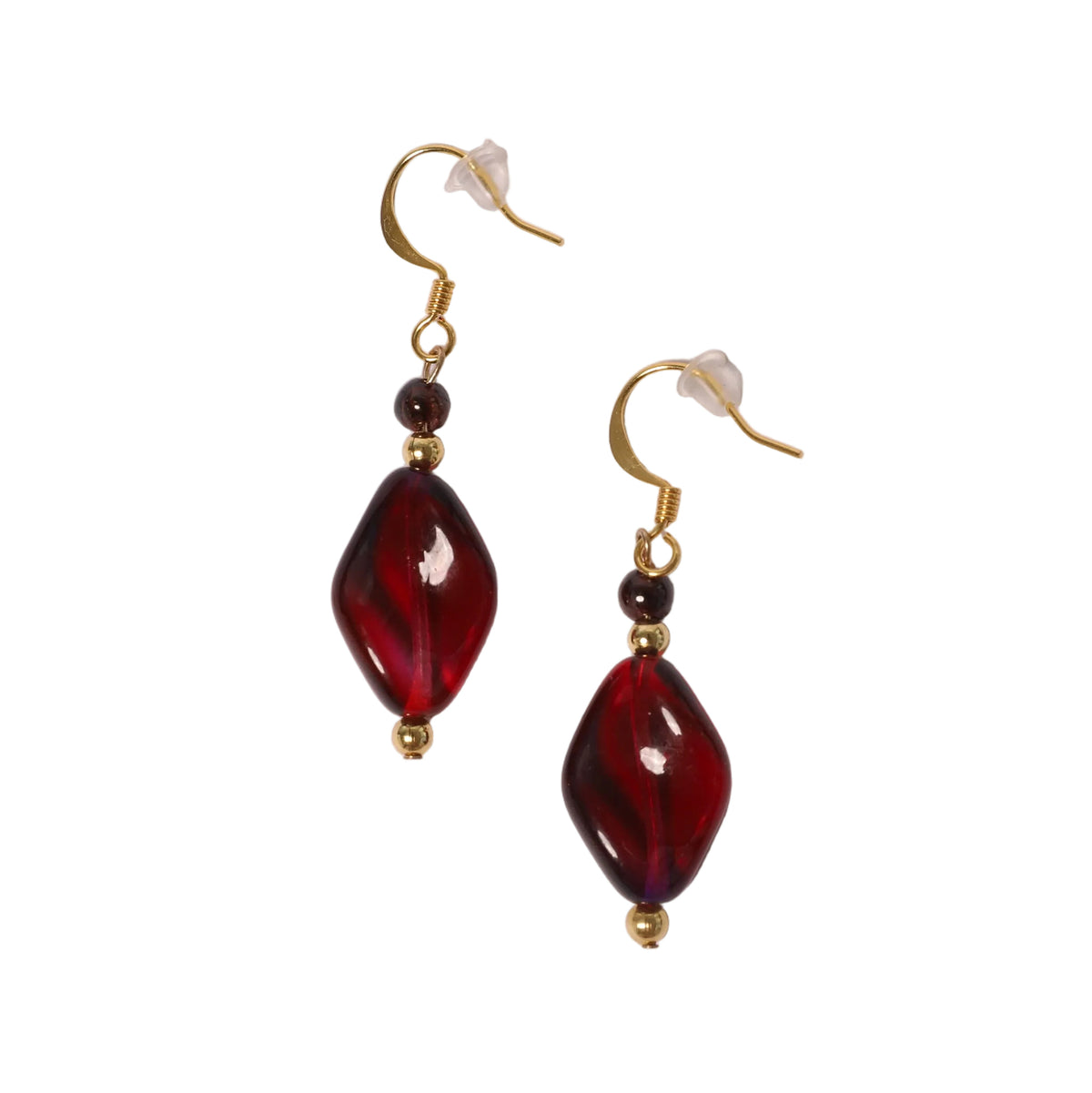 Twisted Glass Earrings