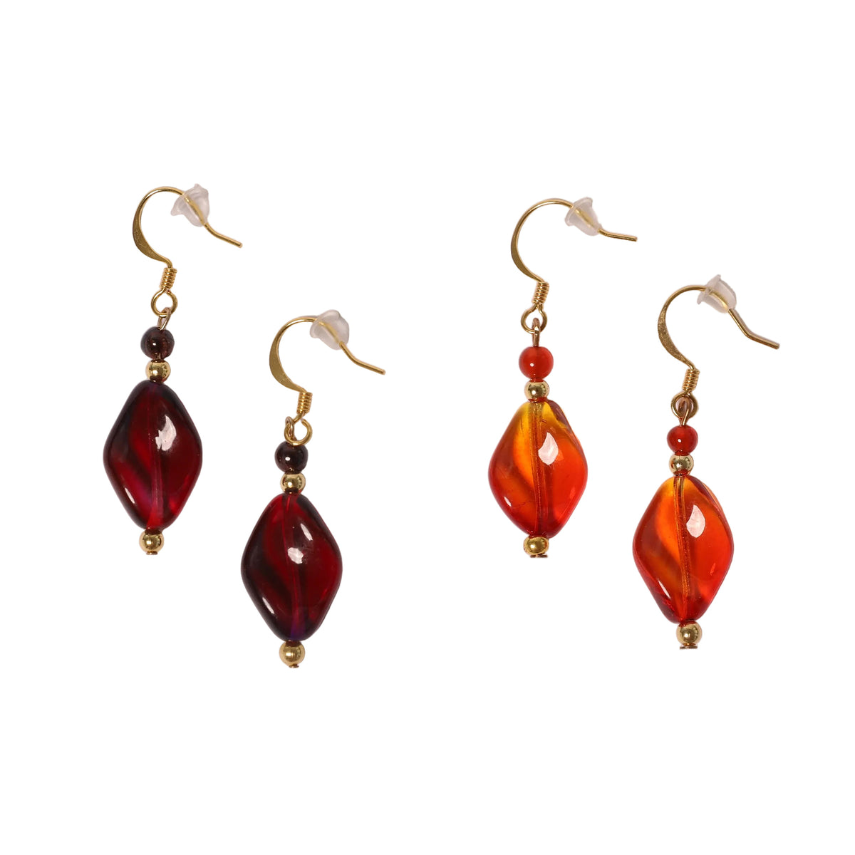 Twisted Glass Earrings