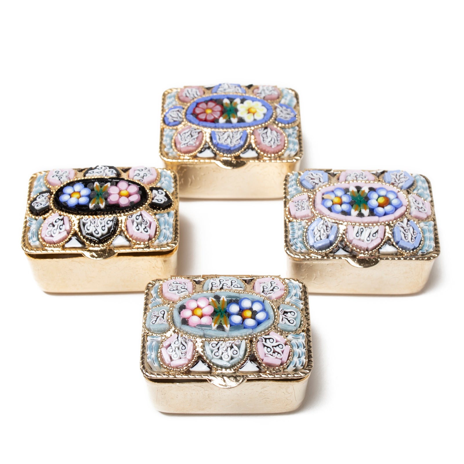 Murano Glass Mosaic Pill Box- Rectangular | Getty Store